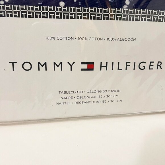 Tommy Hilfiger Cotton Tablecloth Oblong 60" x 120" - Picture 2 of 15